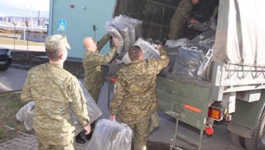 Ushtria e Kosovës nisi kontingjentin me pajisje për strehim në Shqipëri