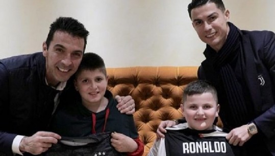 'Fluturuan' nga dritarja prej tërmetit, Rama u bën suprizën e jetës dy fëmijëve: Takohen në Itali me Cristiano Ronaldon dhe Buffon (VIDEO)