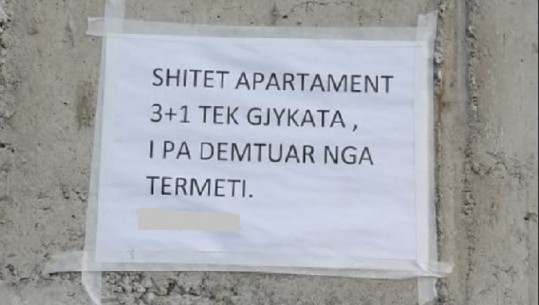 FOTO/ Tërmeti ndryshon mënyrën e 'marketingut' të banesave në Shqipëri