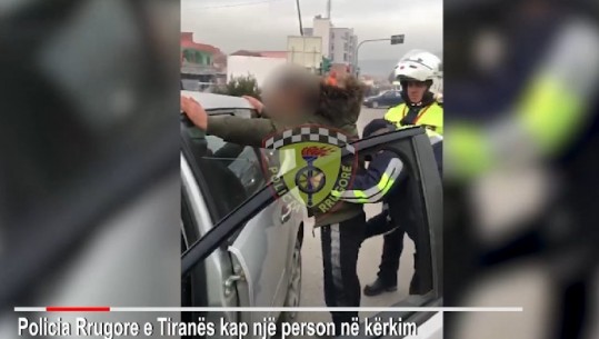 Po bënte manovra me makinë në Tiranë, kapet tepelenasi në kërkim për vjedhje, i zbulohet edhe gjoba (VIDEO)