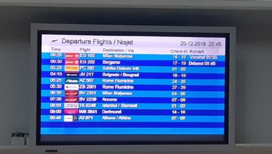 Qytetarët sorollaten nga kompania 'Fly Ernest', fluturimi për Bergamo shtyhet dy herë...në moment të fundit