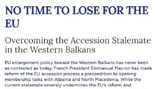 Thyhen mitet e zgjerimit të BE-së! Dokumenti “non-paper” i Grupit Këshillimor të Politikave të Ballkanit në Europë