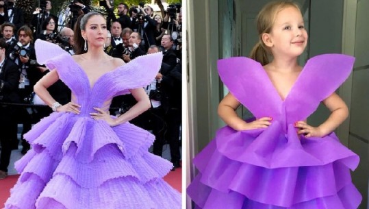 Vogëlushja imiton vipat botërorë me fustane prej letre e plastike (FOTO)
