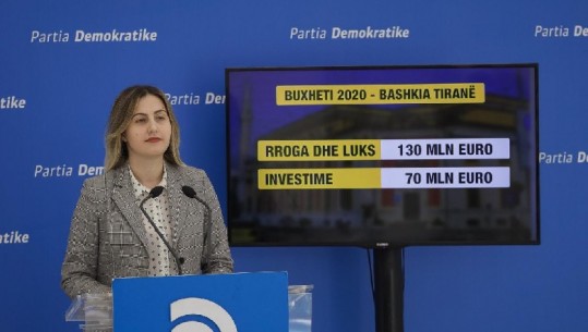 Buxheti 2020/ PD: 130 mln euro për rroga dhe luks për Bashkinë e Tiranës, qytetarët nuk përfitojnë asgjë