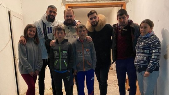 Futbollisti shqiptar ndihmon familjet në Bubq të prekura nga tërmeti i 26 nëntorit