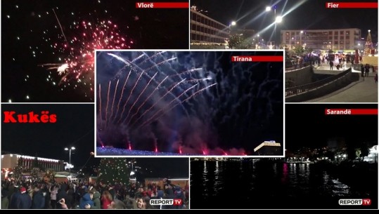 Spektakli i fishekzjarreve në çdo cep të Shqipërisë...cili qytet festoi më bukur (VIDEO)