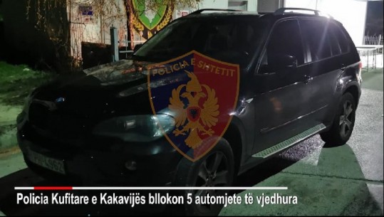 'BMW X5', 'Benz' dhe 'Opel', bllokohen në Kakavijë 5 makina të vjedhura në Gjermani dhe Greqi (VIDEO)
