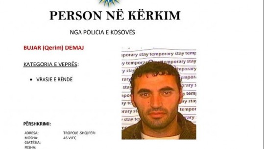 Policia e Kosovës kërkon ndihmën e qytetarëve për arrestimin e 46-vjeçarit nga Tropoja