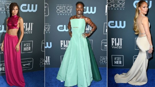 Vipat që spikatën me veshjet në eventin e 'Critics Choice Awards' (FOTO)