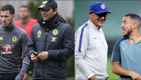 ‘Me Zidan rizbulova kënaqësinë’, Hazard kundër Conte-s dhe Sarri-t: Me italianët stërvitja e mërzitshme