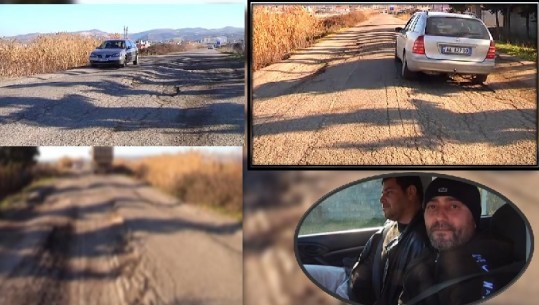 Makinat e tonazhit të rëndë shkatërrojnë rrugën që të çon në Vilë Bashtovë, shoferët: Kemi frikë të kalojmë natën (VIDEO)