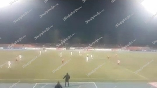 Ilir Vrenozi thirrje 'Rama ik' gjatë ndeshjes Skëndebeu-Partizani (VIDEO)