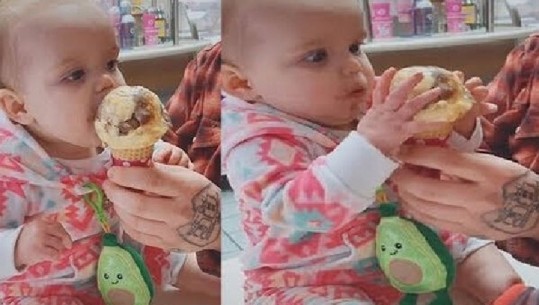 Virale/ Shikoni reagimin e foshnjes kur shijon për herë të parë akulloren (Video)