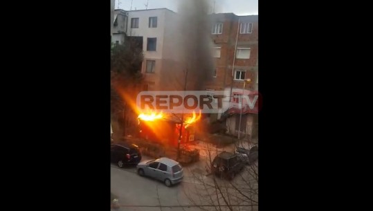 Pamje nga shpërthimi/ Momenti kur përfshihet nga flakët dyqani i bombolave të gazit! (VIDEO)