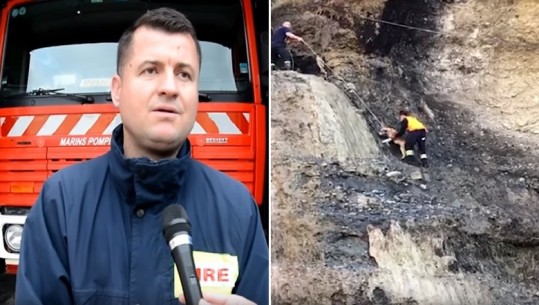 Zjarrfikësi hero që rrezikoi jetën për të shpëtuar qenin e ngecur në shkëmb flet për Report TV: Kishte 7 ditë pa ngrënë e pa pirë (VIDEO)