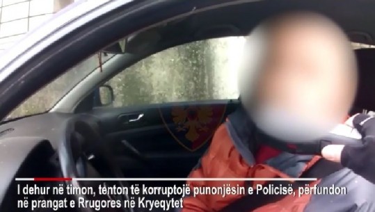 Tiranë/ Tapë në timon, i ofron policit 50 € që të mos bënte testin e alkoolit, arrestohet 46-vjeçari