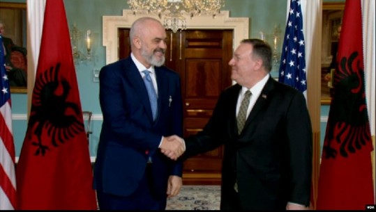 Zbardhet takimi i kryeministrit Rama me Sekretarin e Shtetit Amerikan Mike Pompeo: Mbështetje për anëtarësimin në BE
