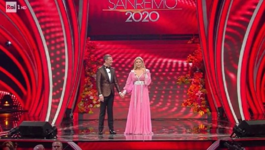 Alketa Vejsiu prezanton në krah të Amadeus 'Sanremo 2020', përshëndet SHQIP të gjithë shqiptarët (VIDEO)