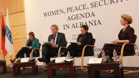 Prezenca e OSBE-së ndihmon Shqipërinë në axhendën për ‘Gratë, Paqen dhe Sigurinë’, Borchardt: Punë për të kthyer përkushtimin ndaj grave në siguri 