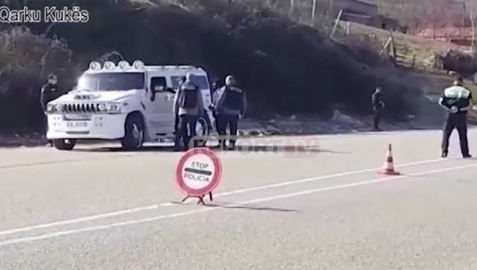 Makina superluksoze ndalohet nga policia në Kukës (VIDEO)