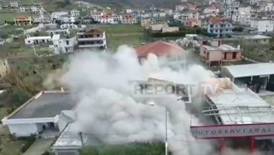 U shpall e rrezikshme pas tërmetit, IKMT shemb me eksploziv  banesën 4-katëshe në Durrës  (VIDEO)