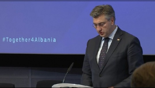 Kryeministri kroat: I dhuruam 1 mln euro Shqipërisë për tërmetin tragjik (VIDEO)