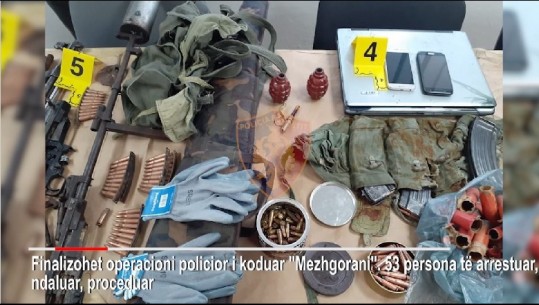 PAMJET e arrestimit të grupit të trafikantëve dhe armët e municionet pa leje që u gjetën në Lazarat 