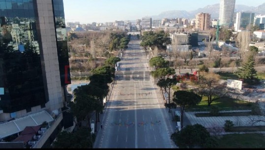 Pamjet me dron! Tirana si Wuhan dhe Italia! Rrugët bosh, qytetarët në shtëpi nga frika e koronavirusit
