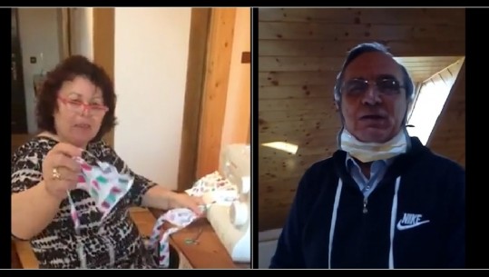 Në karantinë në Çeki, çifti shqiptar: Djali në front, ne po bëjmë maska për fëmijët e vegjël (VIDEO)