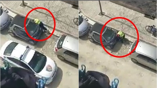 E pazakontë/ Qytetari nga frika zvarritet poshtë makinës për t'i shpëtuar policisë...lezhjani shpëton për një qime (VIDEO)