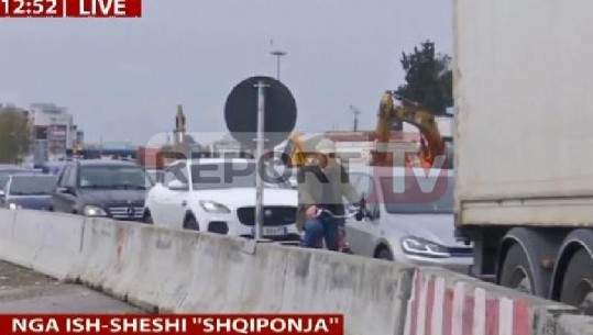 Ish- sheshi Shqiponja si një ditë normale, trafik i rënduar te rrethrrotullimi (VIDEO)