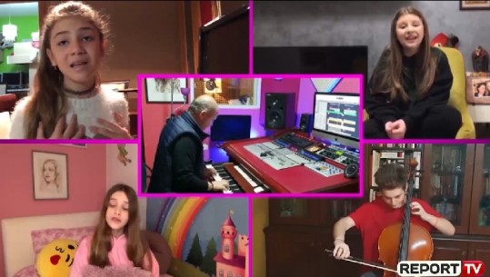 Kompozitori Sokol Marsi risjell me fëmijët nga shtëpia 'Këngën e gjyshes' (VIDEO)