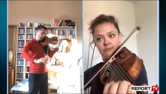“Në shtëpi, por jo vetëm” Tedi Papavrami dhe Alexandra Conunova në violinë (VIDEO)