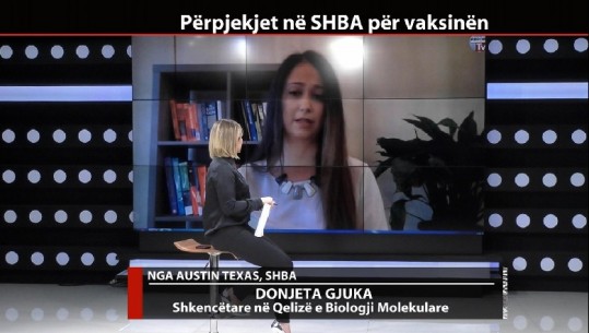 Shkencëtarja shqiptare flet për Report Tv: Eksperimenti i fundit që po bëhet në SHBA për vaksinën 