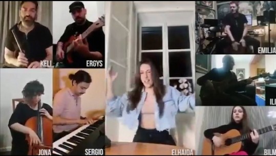 Këngëtarja këndon në dritare “I’m alive”, Elhaida Dani: Kam nostalgji për gjërat e vogla! (VIDEO)