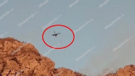 Zjarri në Malin e Krujës i afrohet vendit të shenjtë të Sarisalltikut, ndërhyrje me helikopter për të shuar flakët