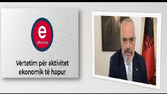VIDEO/ Rama: 6 hapat që duhet të ndjekin bizneset që do hapen të hënën për të marrë leje në e-albania! Merret vetëm një herë, të afishohet në dyqan