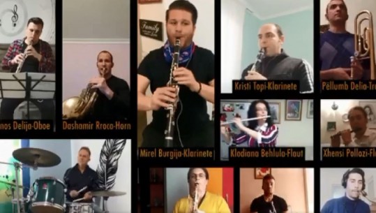 Tinguj shprese nga Orkestra Frymore e Forcave të Armatosura! Xhaçka: Karantinë dhe solidaritet përmes muzikës