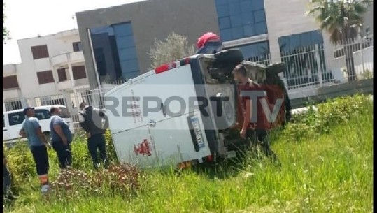 Aksident në autostradën Tiranë- Durrës/ Shoferi humb kontrollin, makina del nga rruga