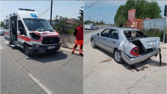Aksidenti në Durrës, policia: 'Benz-i' i përplasur me ambulancën po shkonte në spital
