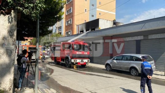 Zjarr në një servis në Tiranë, shkak dyshohet shkëndija elektrike (VIDEO)