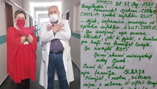 Mjeku Tritan Kalo i emocionuar nga letra e çiftit nga Shkodra: Vijoni me durim të zbatoni këshillat 