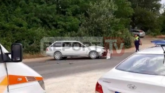 Përplasen dy makina në autostradën Fushë Krujë - Milot, plagoset drejtuesi i një prej mjeteve (VIDEO)