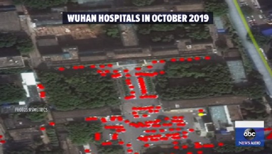 Covid-Studimi i imazheve satelitorë: Spitalet e Wuhan të tejmbushura me njerëz që në tetor (FOTO)