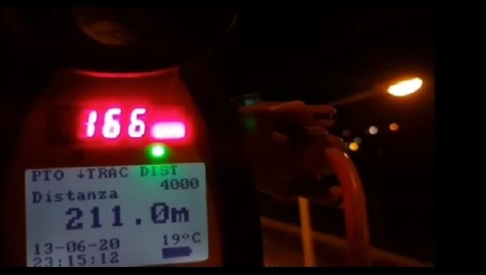 Me shpejtësi 166 km/h në Tiranë, radari i kap mat, 9 shoferëve u hiqen patentat (VIDEO)
