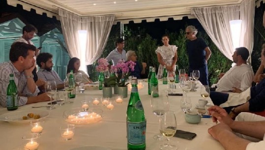 Ish-deputeti i PD-së Shehaj darkon me Andrea Bocellin e Mateo Salvinin: Të gjithë italianët duan një Shqipëri europiane!