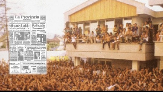 '14 korrik 1990, me këmbë zbathur në port'...30 vite nga eksodi i parë nga ambasadat drejt Brindizit! Ja çfarë shkruante gazeta italiane