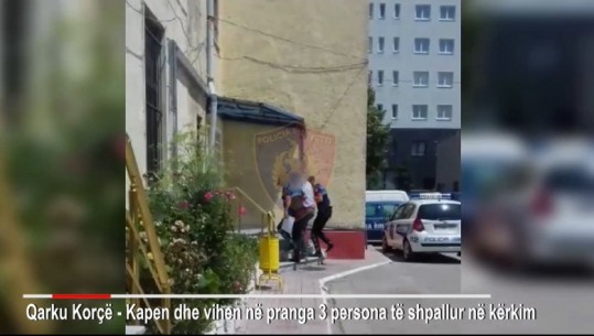 Për vjedhje, mashtrim dhe dhunë në familje! arrestohen tre persona të shpallur në kërkim nga policia në Korçë (VIDEO)