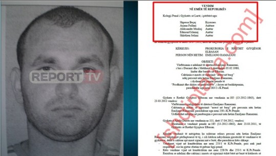 Report Tv siguron vendimin e Gjykatës së Lartë që liroi Emiljano Ramazanin në vitin 2012