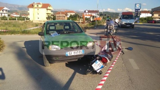 Aksident në aksin Pogradec-Buçimas, motori me shpejtësi përplaset me 'Opel'-in